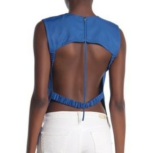 Helmut Lang  Open Back Viscose Top NWT